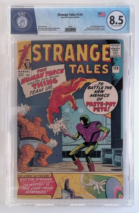 Strange Tales #124 - EGC graded 8.5 - 1 Graded comic - 1964