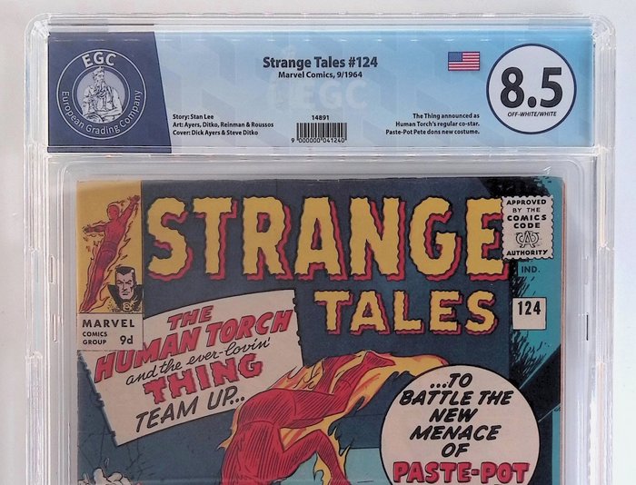 Strange Tales #124 - EGC graded 8.5 - 1 Graded comic - 1964