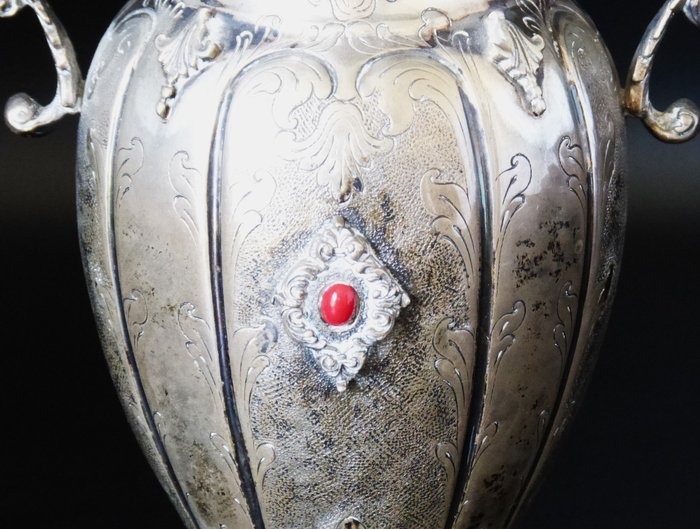 Vase -  Bordvase - Vercelli/Italien - 800 sølv