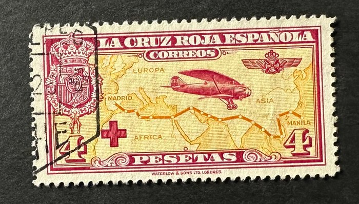 Spanien 1926 - Pro spansk Røde Kors. luftserie. - Edifil 339/348