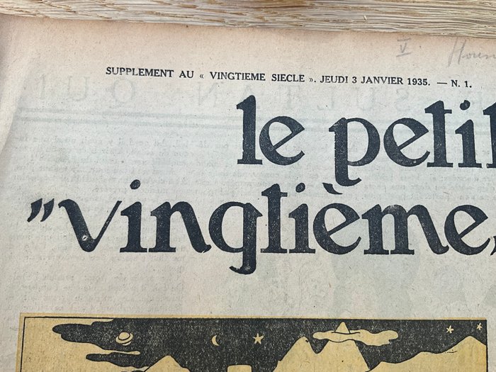 Le Petit XXe  3 janvier  1935- BONNE ANNÉE 1935