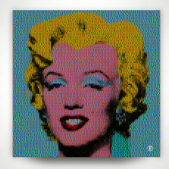 Kurotory - Sage Blue Popart Marilyn (XL)