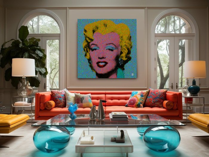 Kurotory - Sage Blue Popart Marilyn (XL)