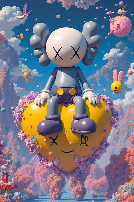 Hiroshi (1981) - The Love Kaws (Toile L)