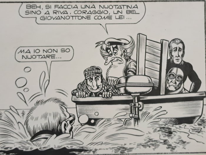 Magnus  Bunker - 1 Original page - Alan Ford - Una losca Vicenda