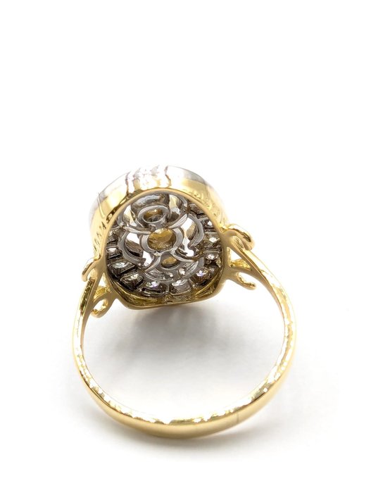 Ring - 18 kraat Gulguld, Hvidguld -  1.40ct. tw. Diamant (Natur)  - Diamant