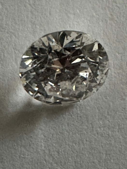 1 pcs Diamant  (Natur)  - 1.03 ct - Rund - E - SI2 - International Gemological Institute (IGI) - Smuk rund brillant