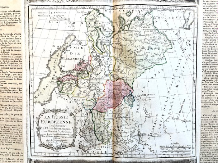 Rusland - Moscou, Lettonie, Litauen, Estland; Louis Charles Desnos - Russie européenne - 1761-1780