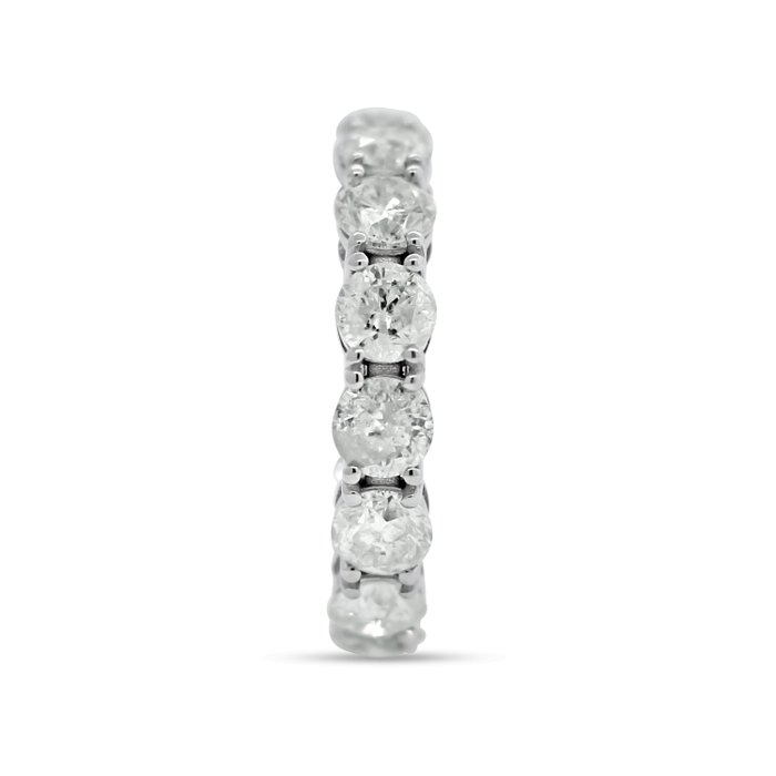 Ingen mindstepris - Alliancering - 14 karat Hvidguld -  5.08ct. tw. Diamant (Natur) - E-I FARVE