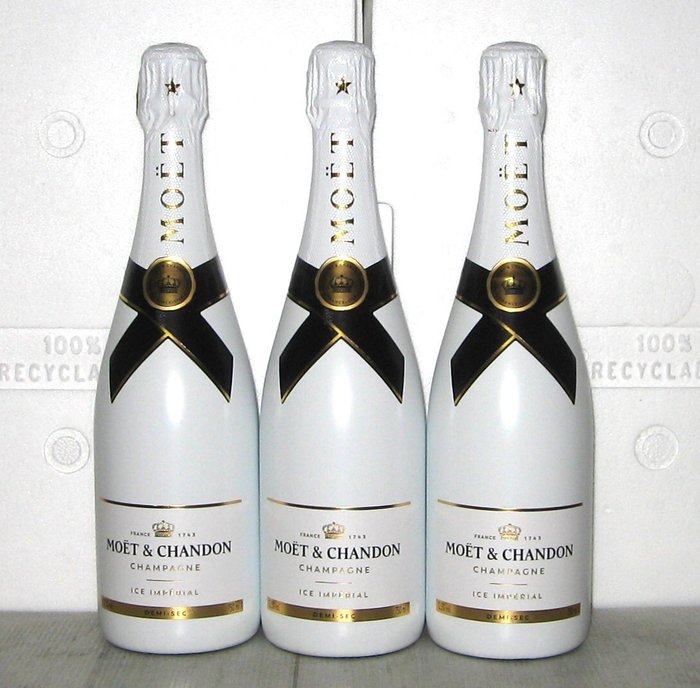 Moët  Chandon, Ice Impérial - Champagne Demi-Sec - 3 Flasker (0,75 L)