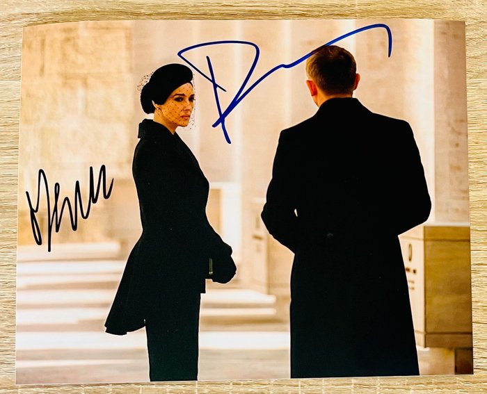 James Bond 007: Spectre - Double signed by Daniel Craig and Monica Bellucci - Autograf, Foto, signed with COA