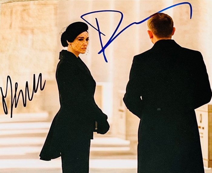 James Bond 007: Spectre - Double signed by Daniel Craig and Monica Bellucci - Autograf, Foto, signed with COA