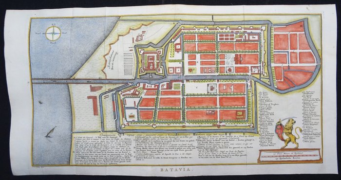 Indonesien - Java, Jakarta; J. van Schley / Pieter de Hondt - Batavia - 1751-1760