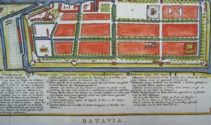 Indonesien - Java, Jakarta; J. van Schley / Pieter de Hondt - Batavia - 1751-1760