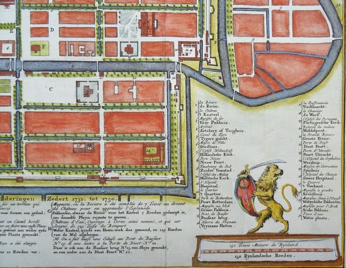 Indonesien - Java, Jakarta; J. van Schley / Pieter de Hondt - Batavia - 1751-1760