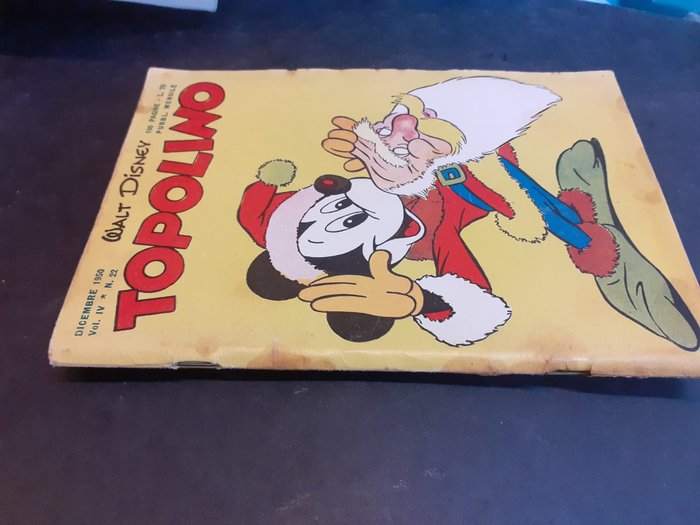 Topolino N. 22 - Giochi non compilati + bollino club , con storia di Barks - 1 Comic - Første udgave - 1950