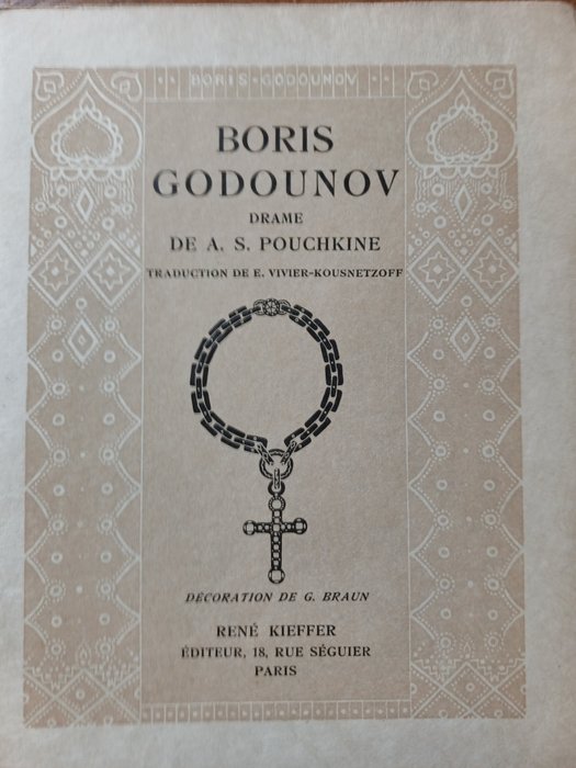 Pouchkine / Georges Braun - Boris Godounov - 1928