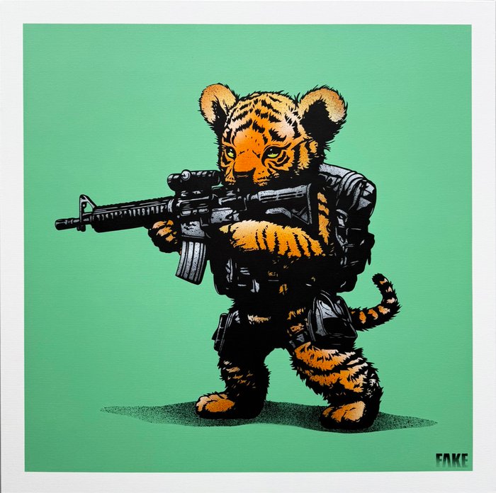 Fake (1980) - Fight Like a Tiger (XL Canvas)