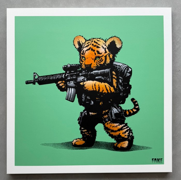 Fake (1980) - Fight Like a Tiger (XL Canvas)