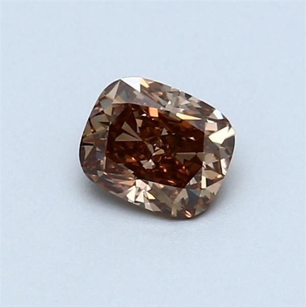 Ingen mindstepris - 1 pcs Diamant  (Naturfarvet)  - 0.51 ct - Pude - Fancy Brun Orange - VS1 - Gemological Institute of America (GIA)