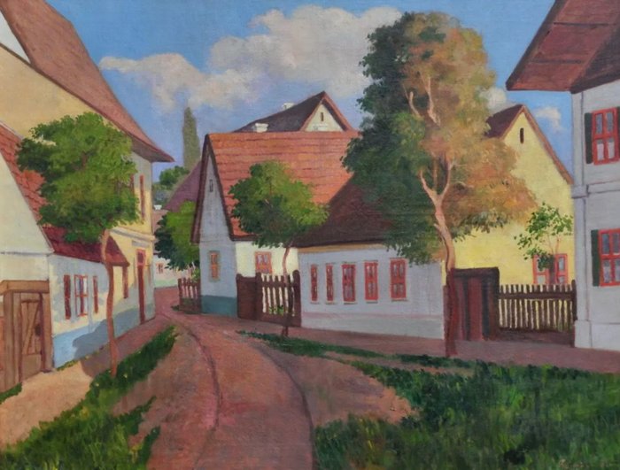 Frecskay Endre (1875-1919), Attributed to - Alföld Street view