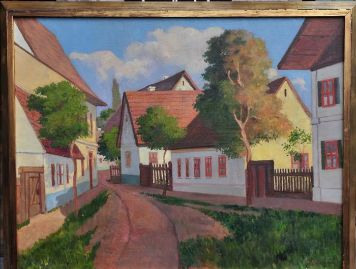 Frecskay Endre (1875-1919), Attributed to - Alföld Street view