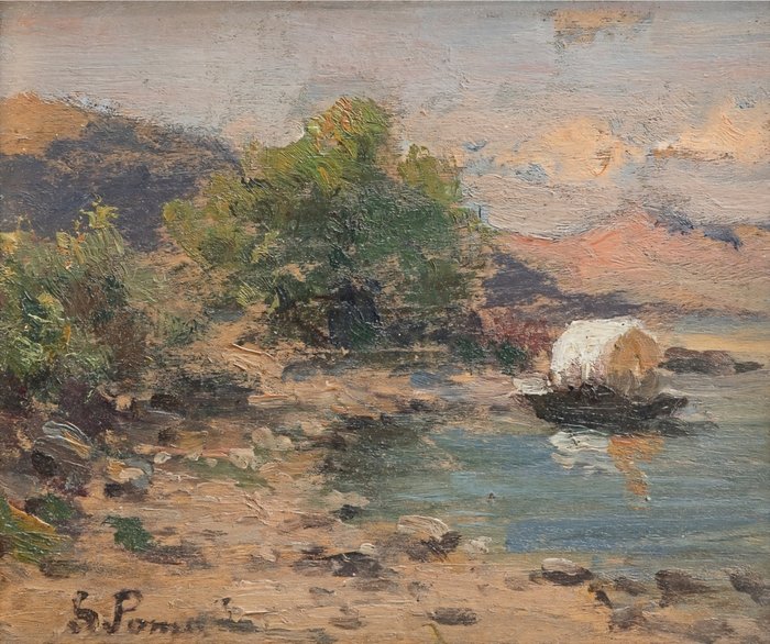 Silvio Poma (1840-1932) - Lago d'Iseo