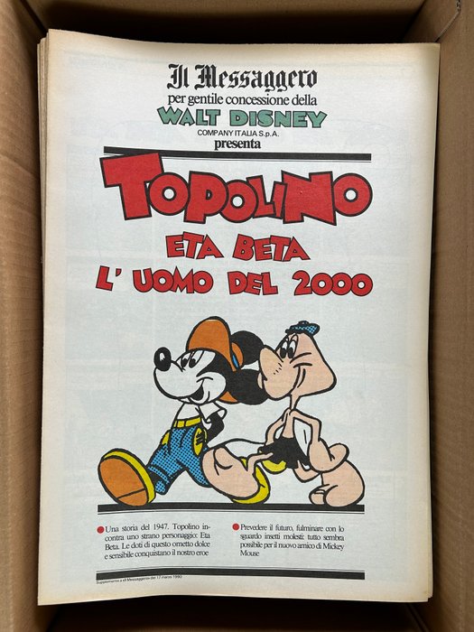 Topolino - 104x fascicoli Supplementi a "Il Messaggero", collezione completa - 104 Album - Første udgave - 1989/1991