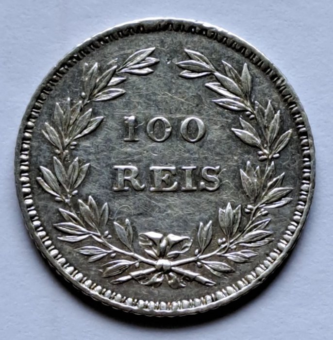 Portugal. D. Maria II (1834-1853). Tostão (100 Reis) 1853  (Ingen mindstepris)