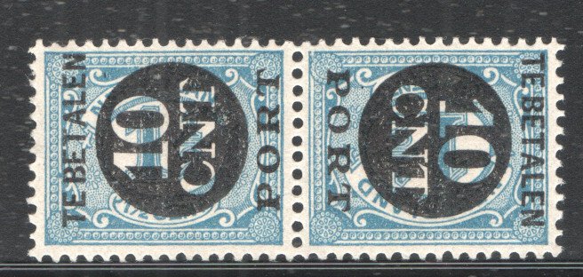 Holland 1924 - Frimærker - Returtrykpar - NVPH P67a/b + P68a/b