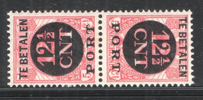 Holland 1924 - Frimærker - Returtrykpar - NVPH P67a/b + P68a/b