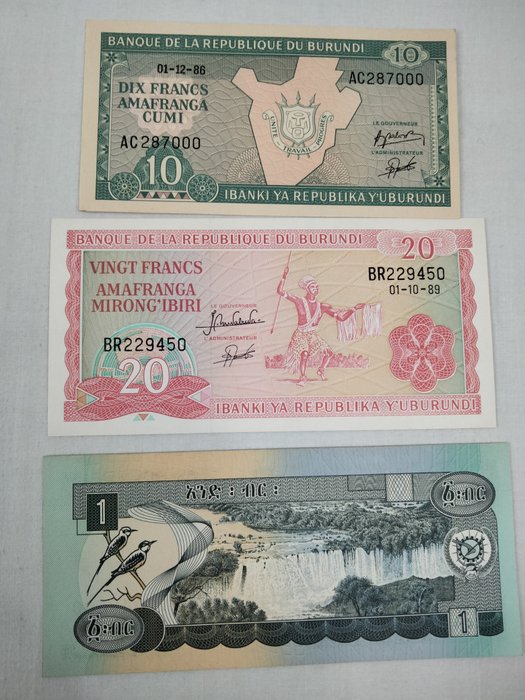 Verden. - 36 banknotes - various dates  (Ingen mindstepris)