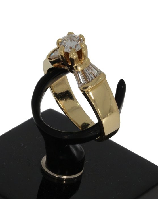 14 karat Guld - Ring - 100 ct Diamant