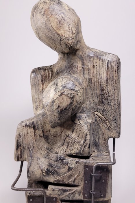 Karol Dusza (XX-XXI) - Unseparable (Wooden sculpture)