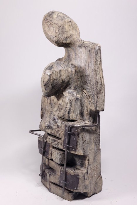 Karol Dusza (XX-XXI) - Unseparable (Wooden sculpture)