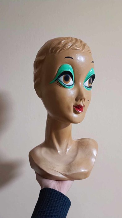 Twiggy hoofd pop - Figur - Plast