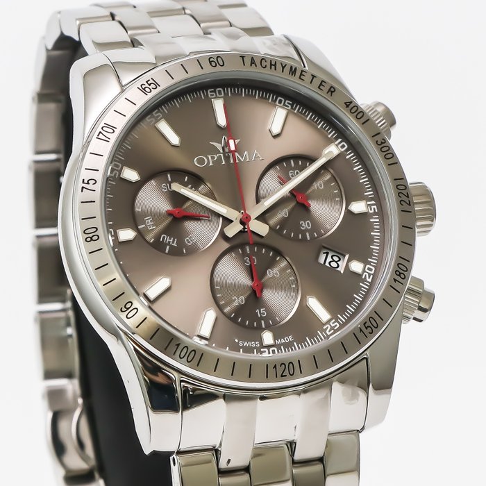 Optima - Swiss Chronograph - OSC432-SS-2 - Ingen mindstepris - Mænd - 2011-nu