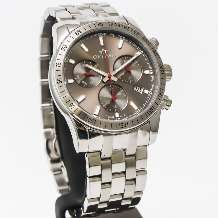 Optima - Swiss Chronograph - OSC432-SS-2 - Ingen mindstepris - Mænd - 2011-nu