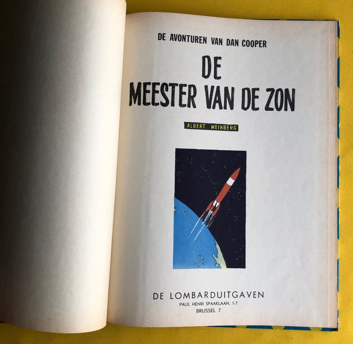 Dan Cooper - Lombard Collectie - De meester van de zon - 1 Album - Første udgave - 1958