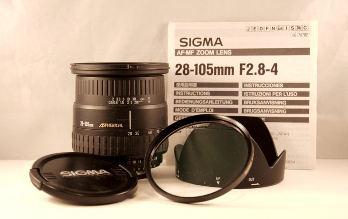 Sigma Compact Hyperzoom 28-105 mm  f/28-4 Aspherical Zoomobjektiv