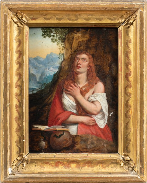 Follower of Tiziano Vecellio (XVIII) - Penitent Magdalene