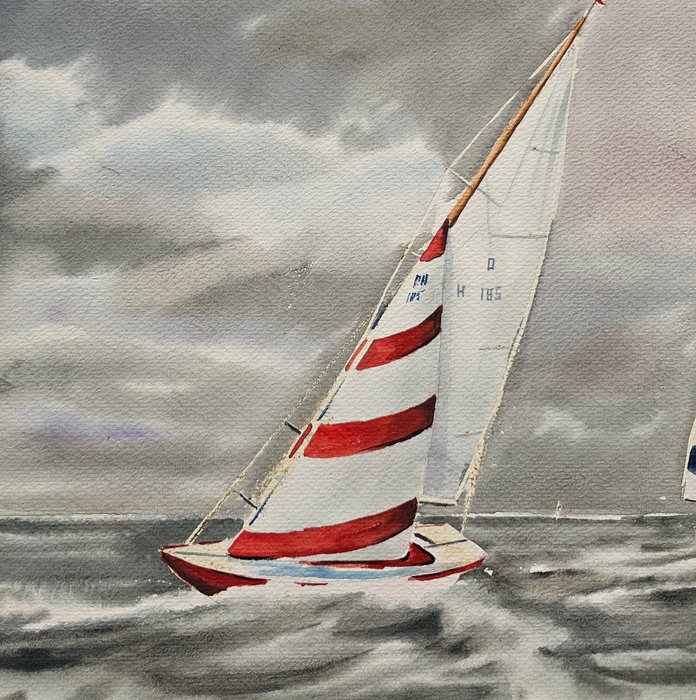 European School (XX) - Sailboats in full regatta