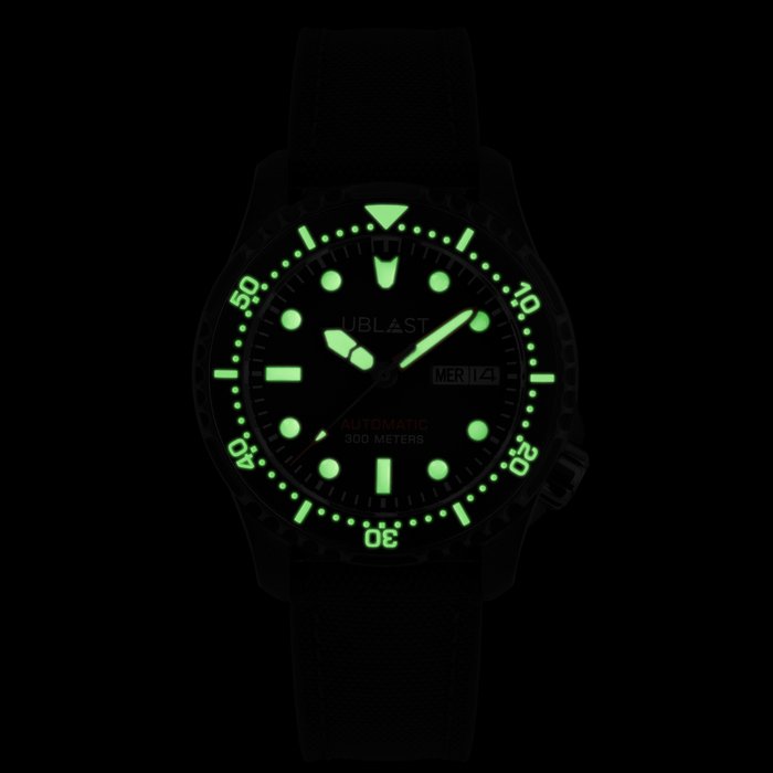 Ublast - Submerged 30 ATM - REF.UBSBM40CBKB - Rubber Strap - Mænd - Ny