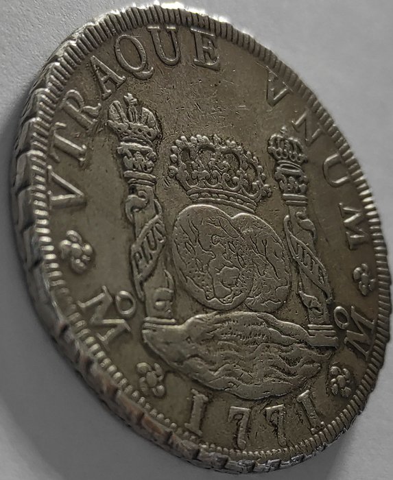 Spanien. Carlos III (1759-1788). 8 Reales México 1771, Ensayador MF