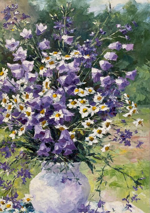 Irina Alex (1961-) - Fleurs des Champs