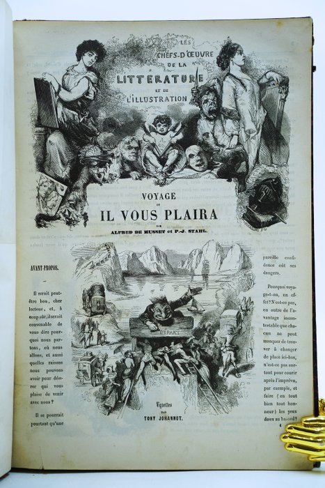 Alfred De Musset et P.-J. Stahl / Tony Johannot - Voyage ou il vous plaira - 1853