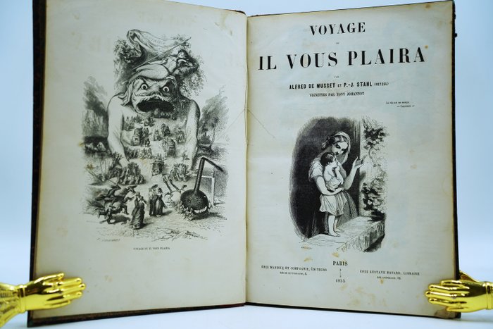 Alfred De Musset et P.-J. Stahl / Tony Johannot - Voyage ou il vous plaira - 1853