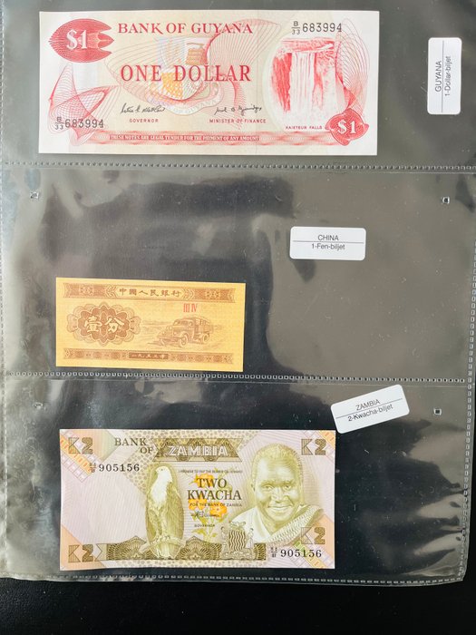 Verden. - 107 banknotes - various dates  (Ingen mindstepris)