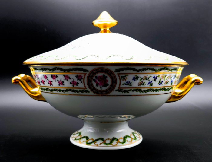 Limoges - HAVILAND - Terrin - Louveciennes - Knogleporcelæn - stor terrin