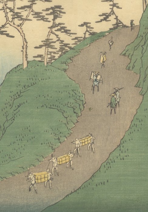 '33 Shirasuka' From: 'The Fifty-three Stations of the Tokaido Road' - Hiroshige Ando (1797-1858) - Japan -  Edo-perioden (1600-1868)